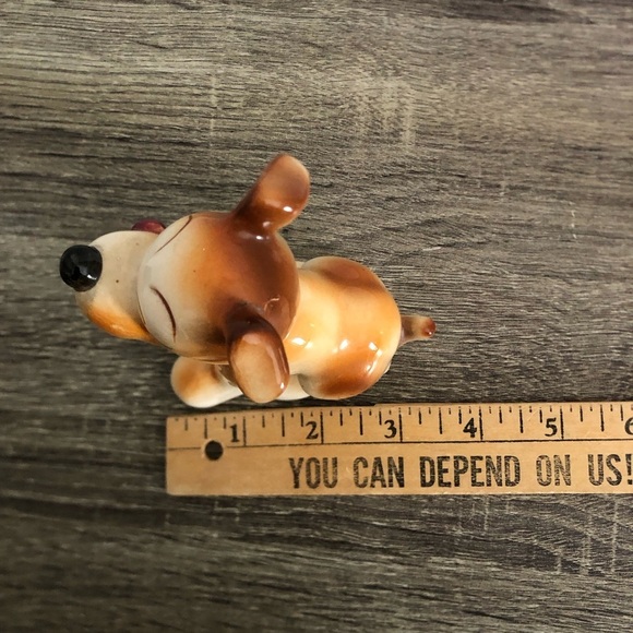 Vtg Occupied Japan Ceramic Dog Figurine - Picture 8 of 14